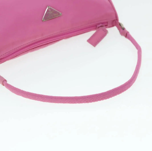 Pink Nylon Shoulder Bag