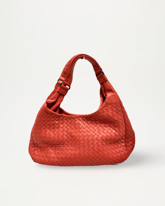 Red Leather Shoulder Bag