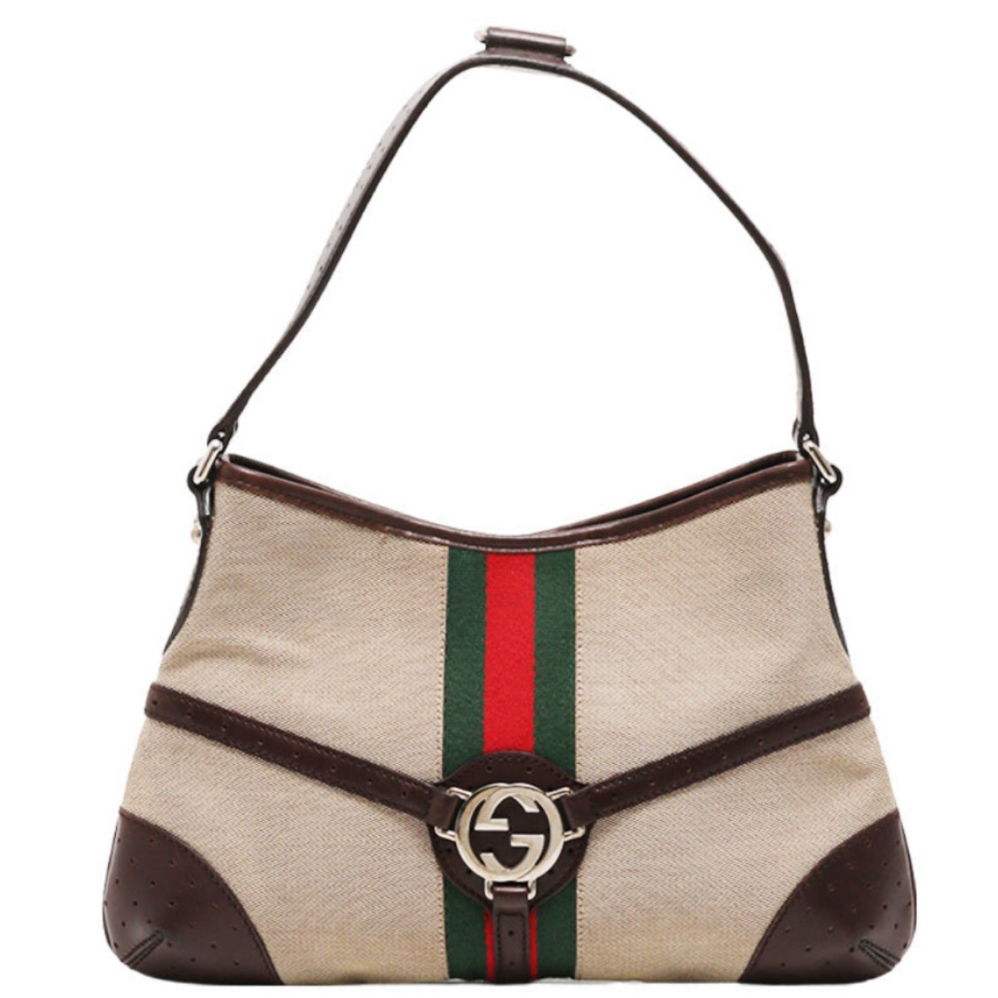 Beige Canvas Handbag