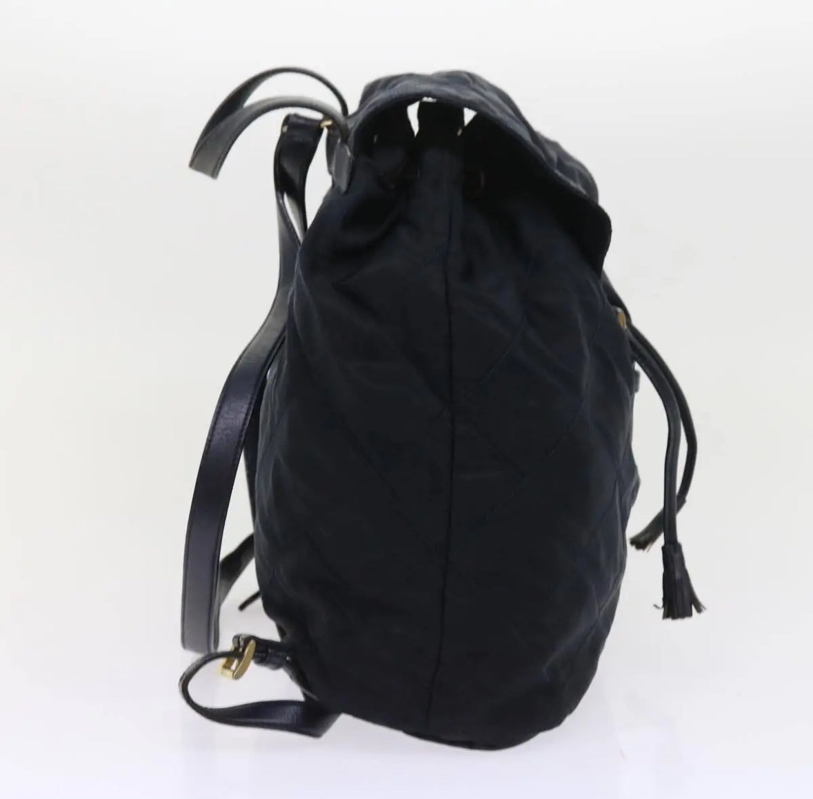 Navy Nylon Backpack