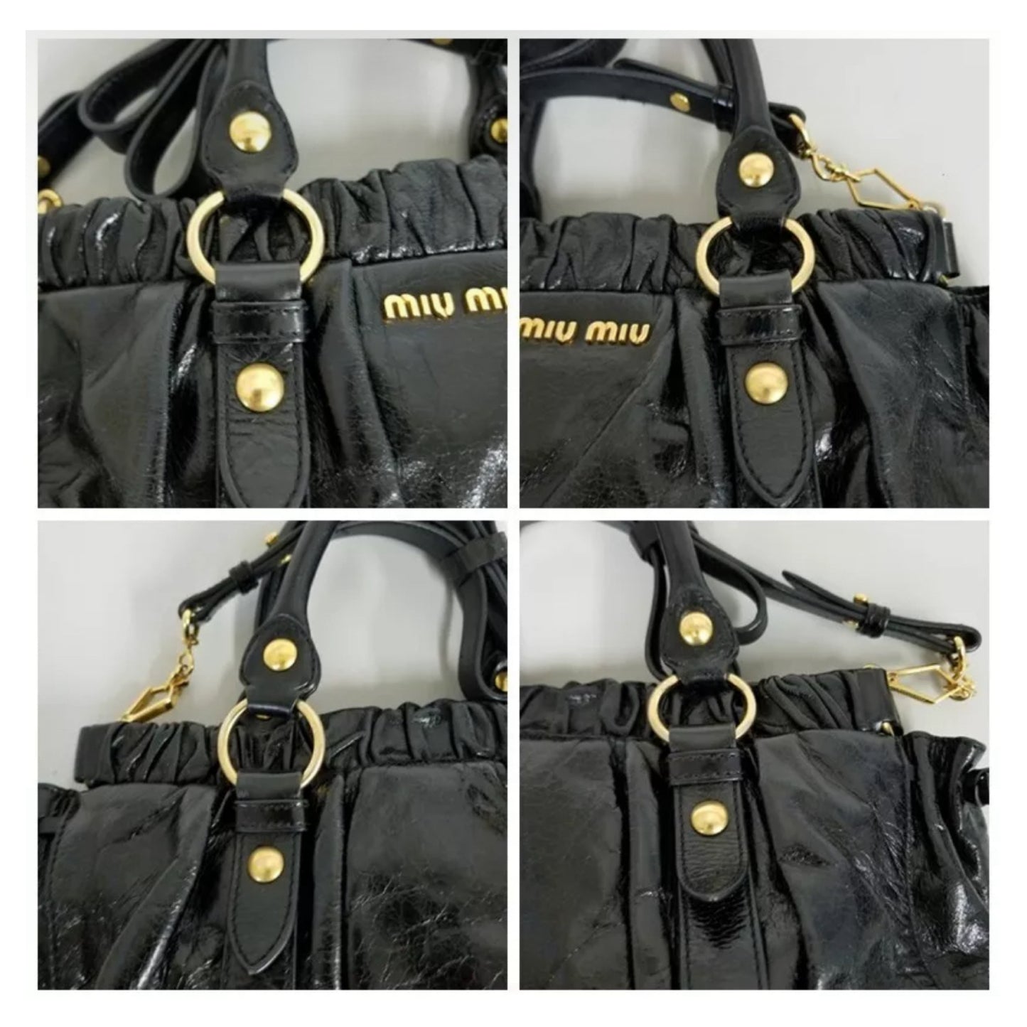 Black Leather Shoulder Bag