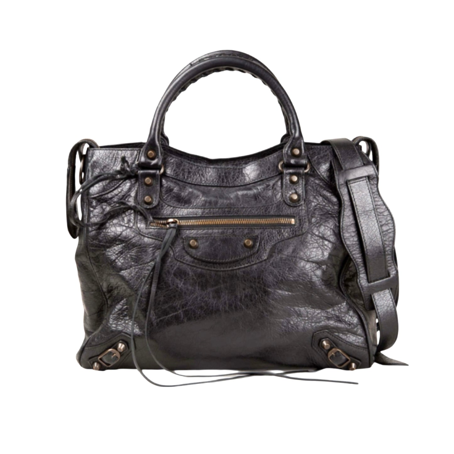 Black Leather Handbag