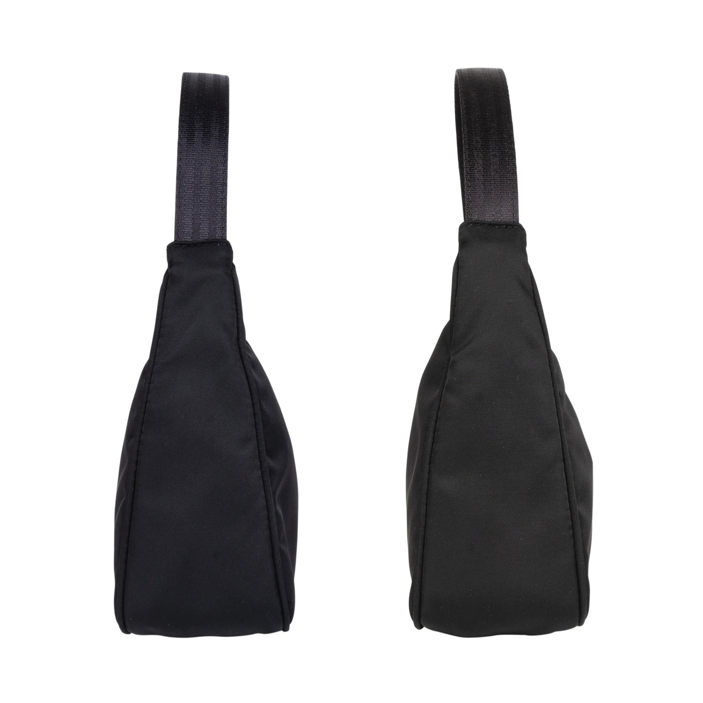 Black Hobo Mini Nylon Handbag