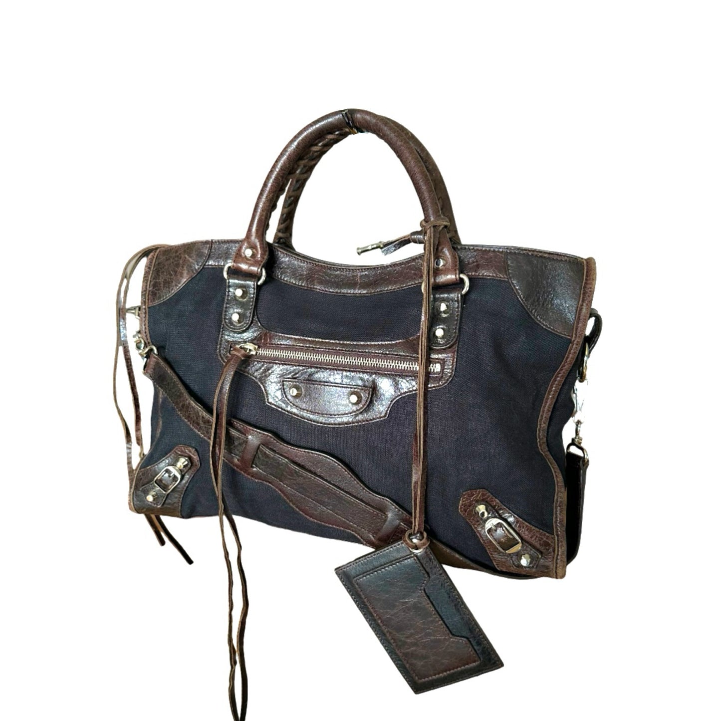 Leather Cloth Handbag