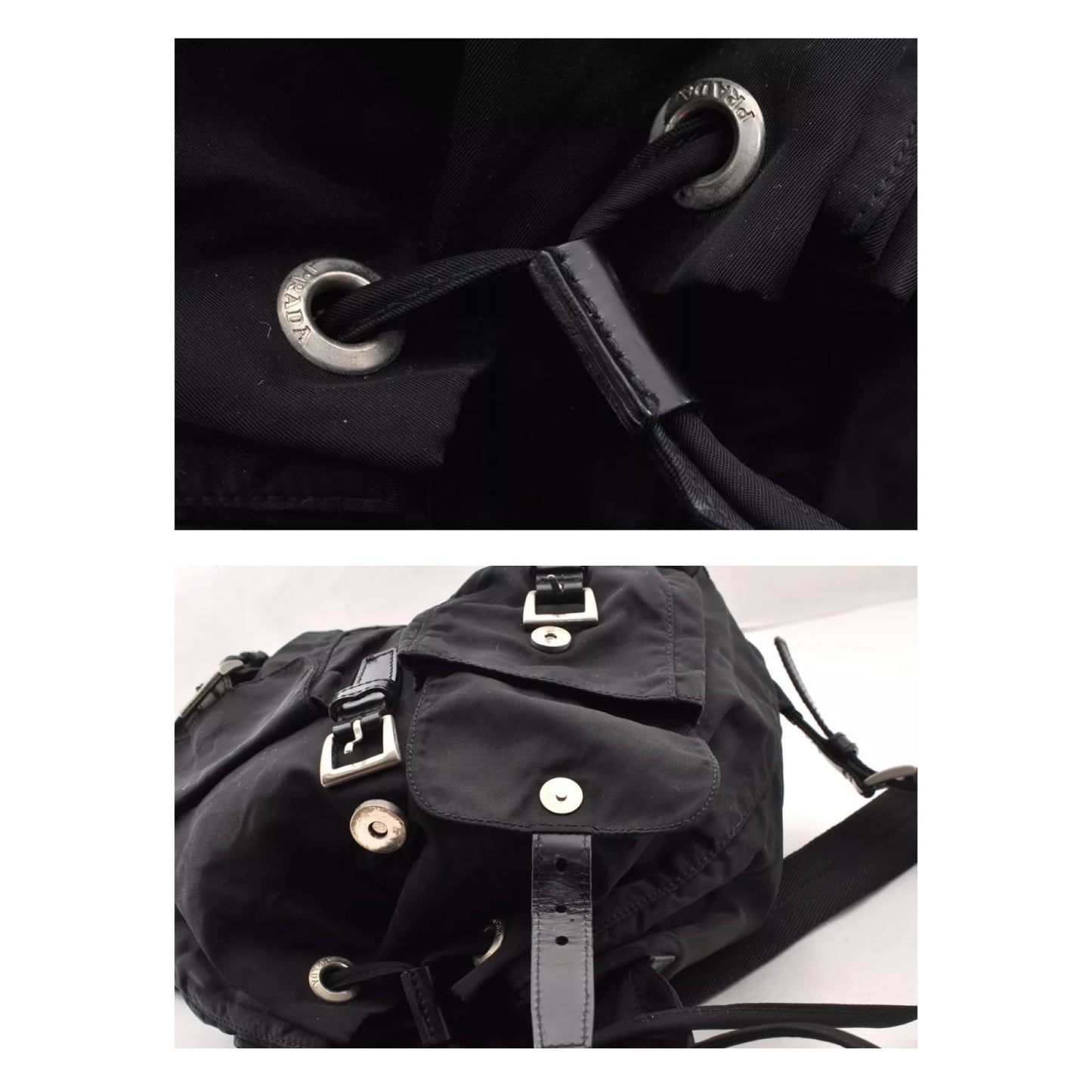 Small Black Nylon Backpack