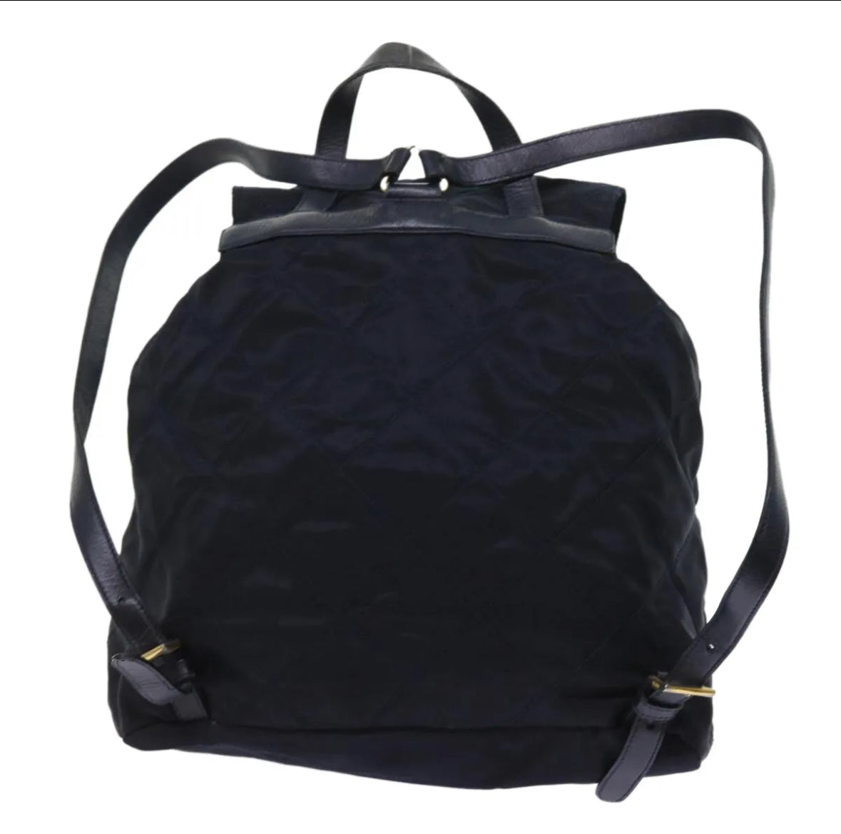 Navy Nylon Backpack