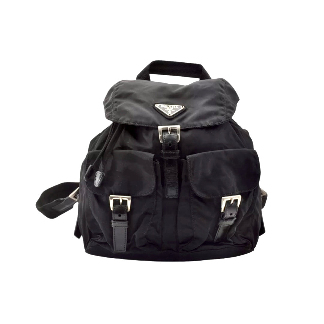 Small Black Nylon Backpack