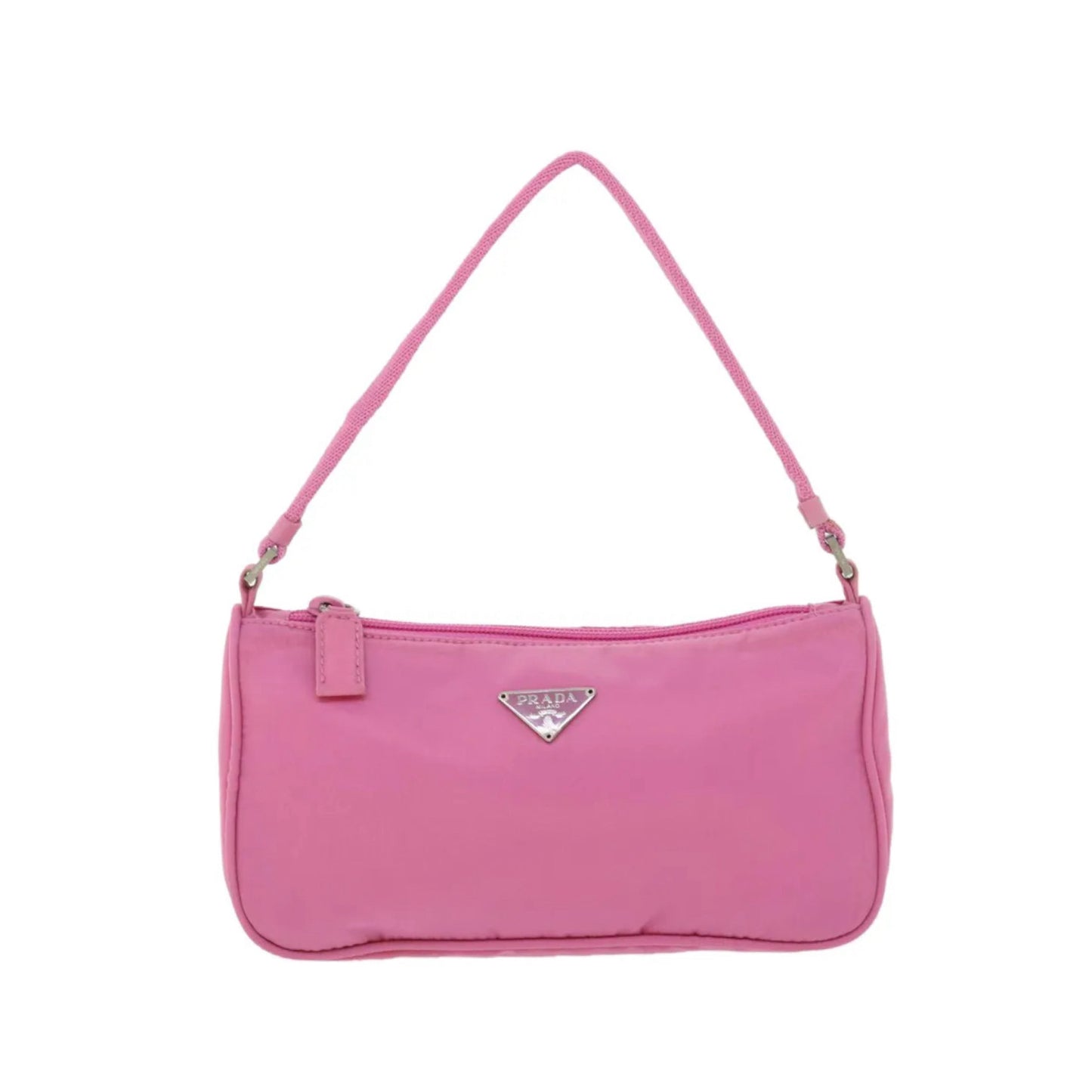 Pink Nylon Shoulder Bag