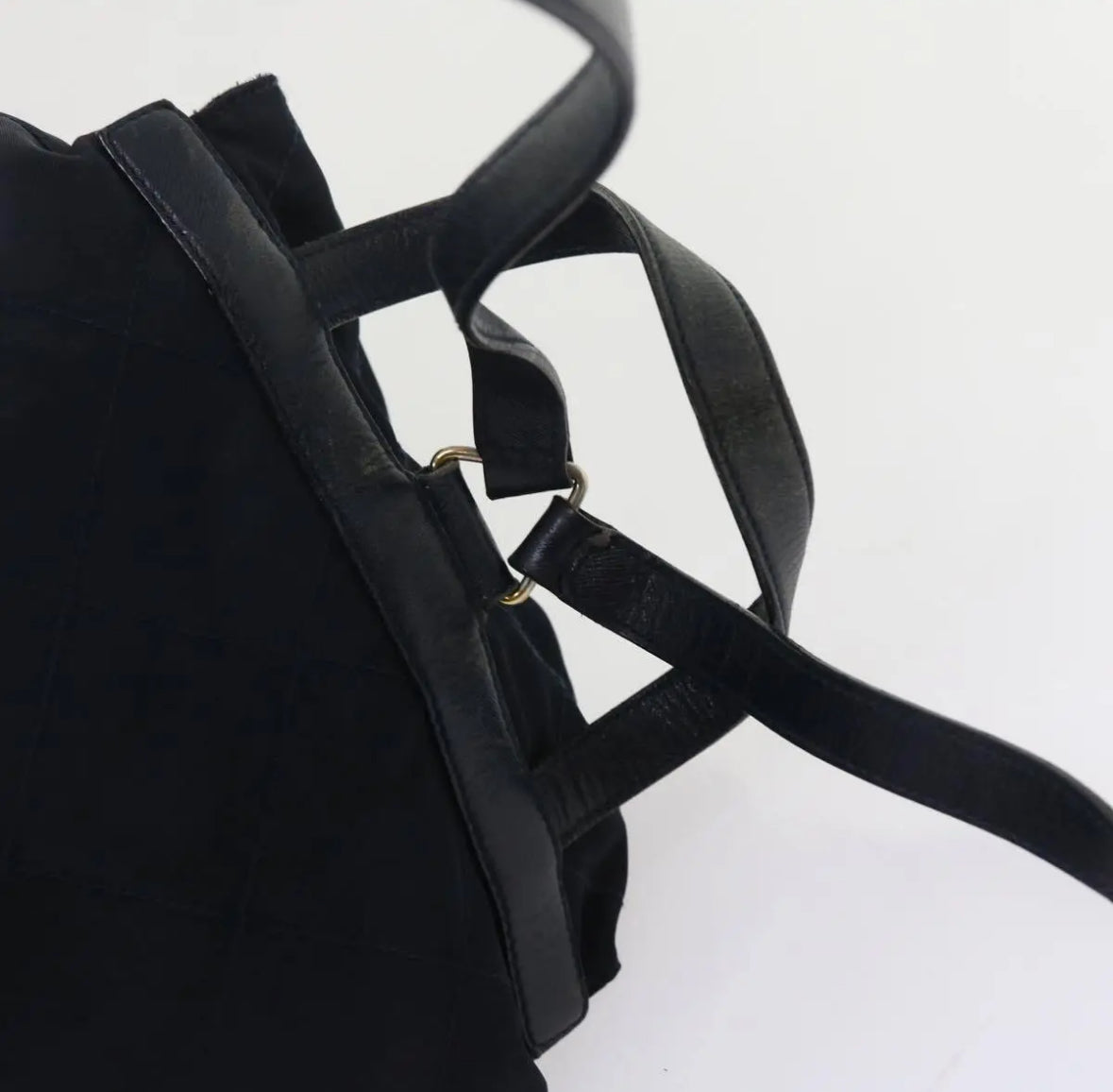 Navy Nylon Backpack