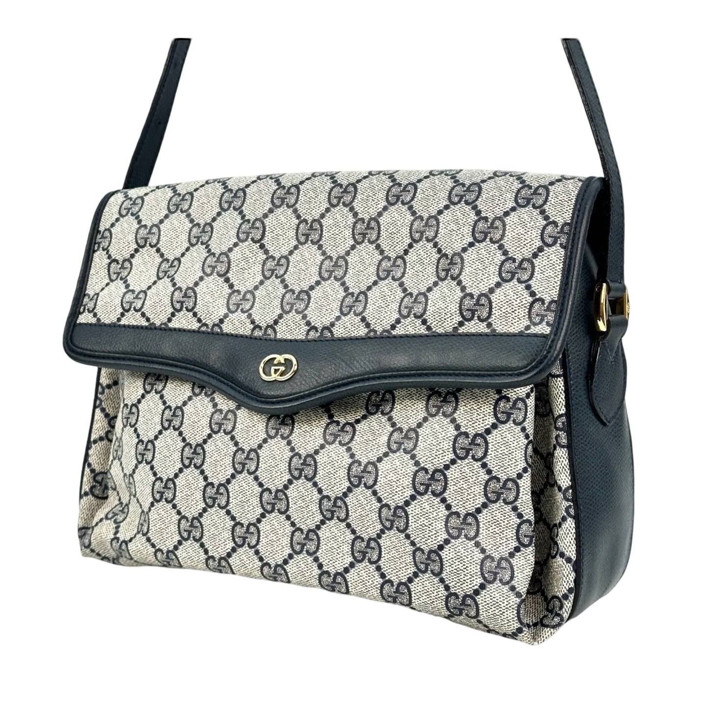 Canvas Monogram Shoulder Bag