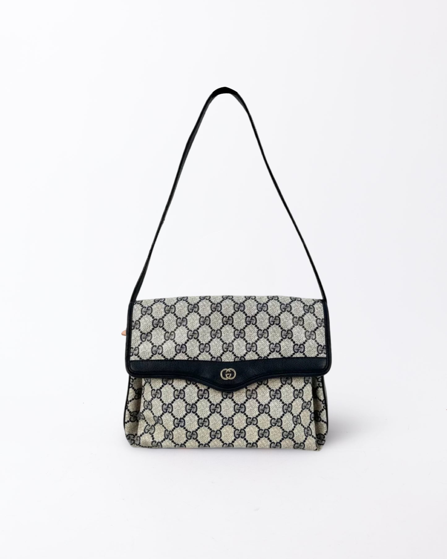 Canvas Monogram Shoulder Bag