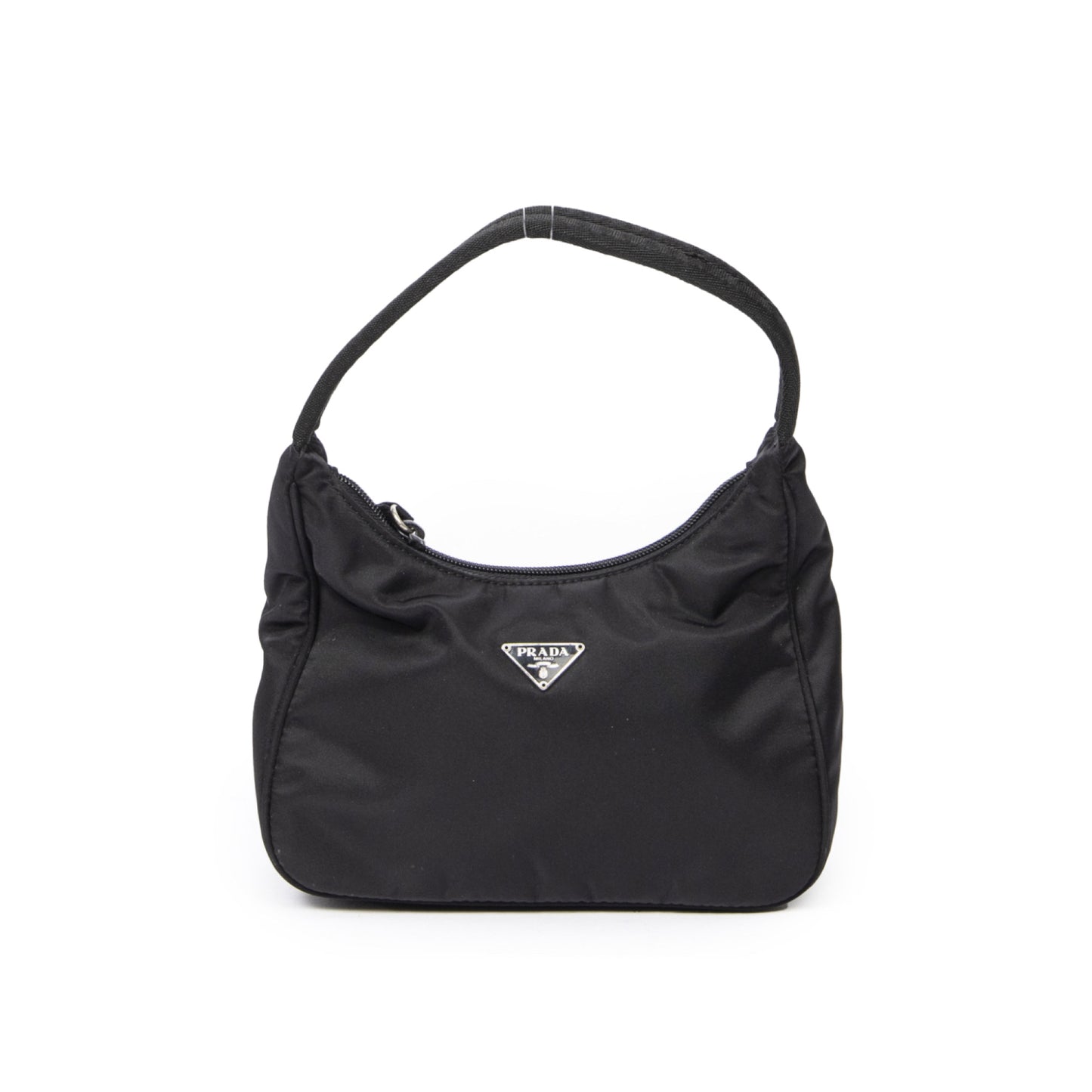 Black Hobo Mini Nylon Handbag