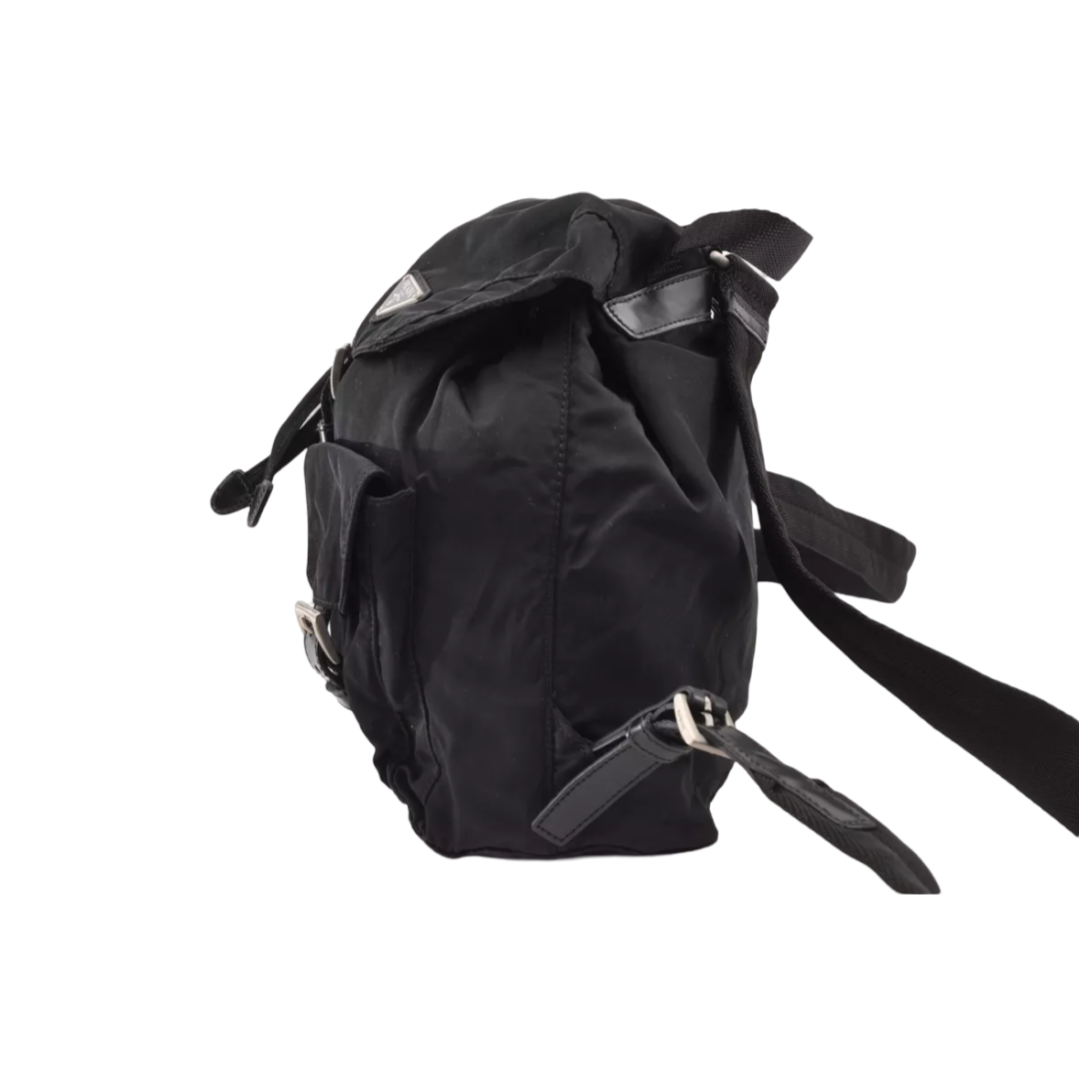 Small Black Nylon Backpack