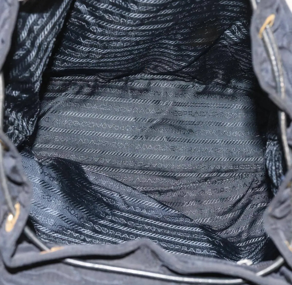 Navy Nylon Backpack