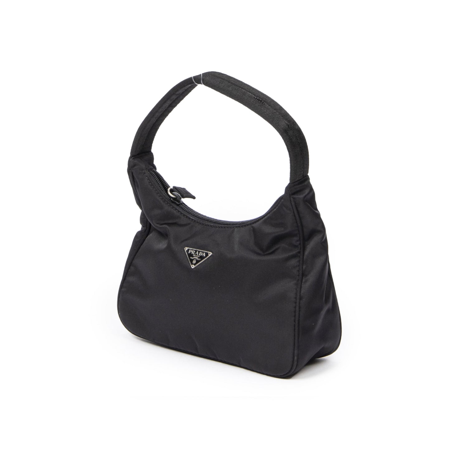 Black Hobo Mini Nylon Handbag