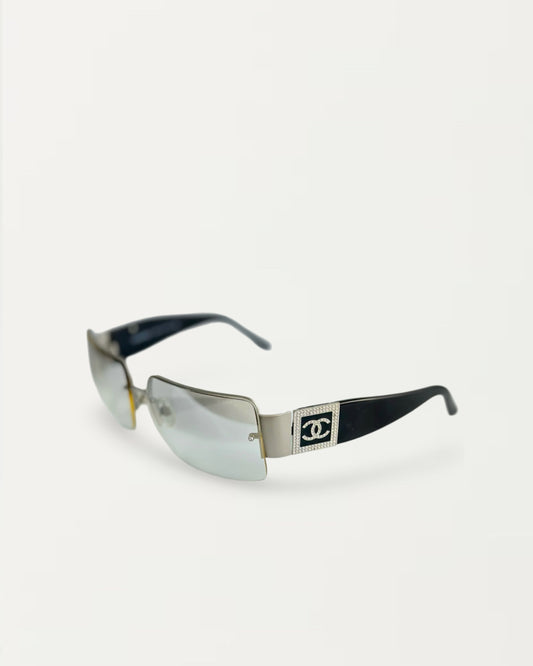 Crystal CC Logo Sunglasses