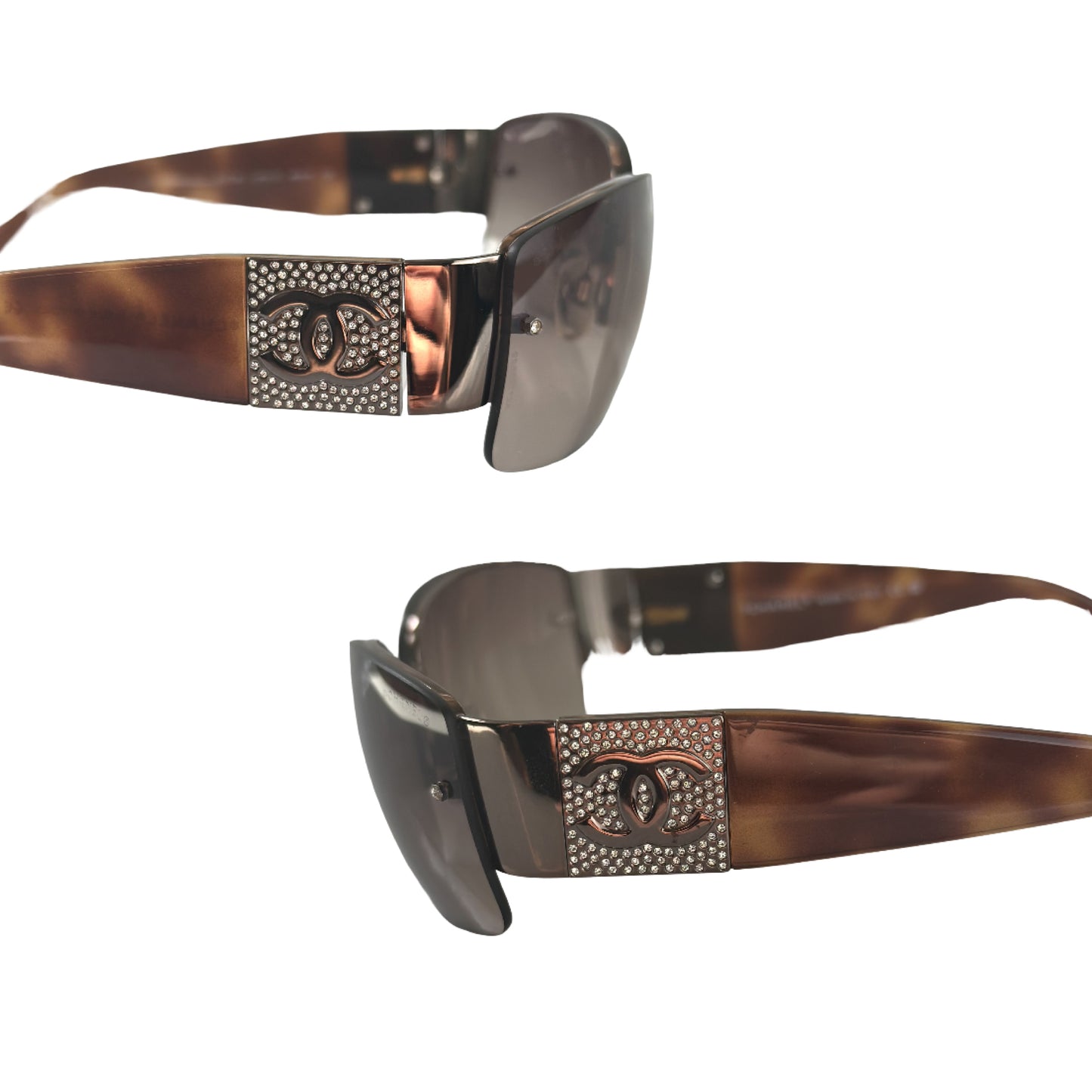 Crystal CC Logo Sunglasses