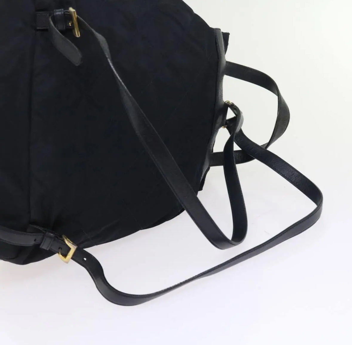 Navy Nylon Backpack