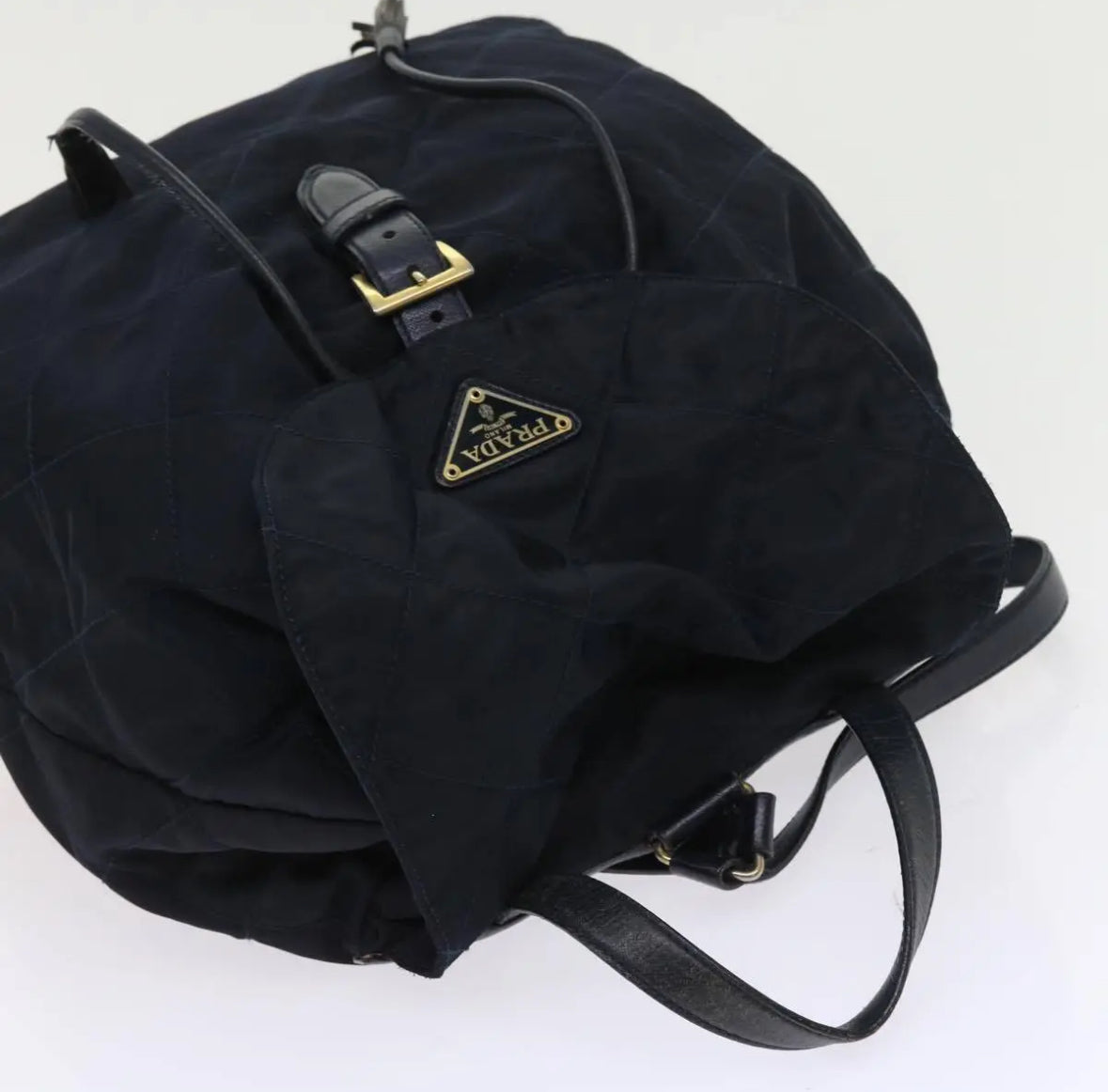 Navy Nylon Backpack