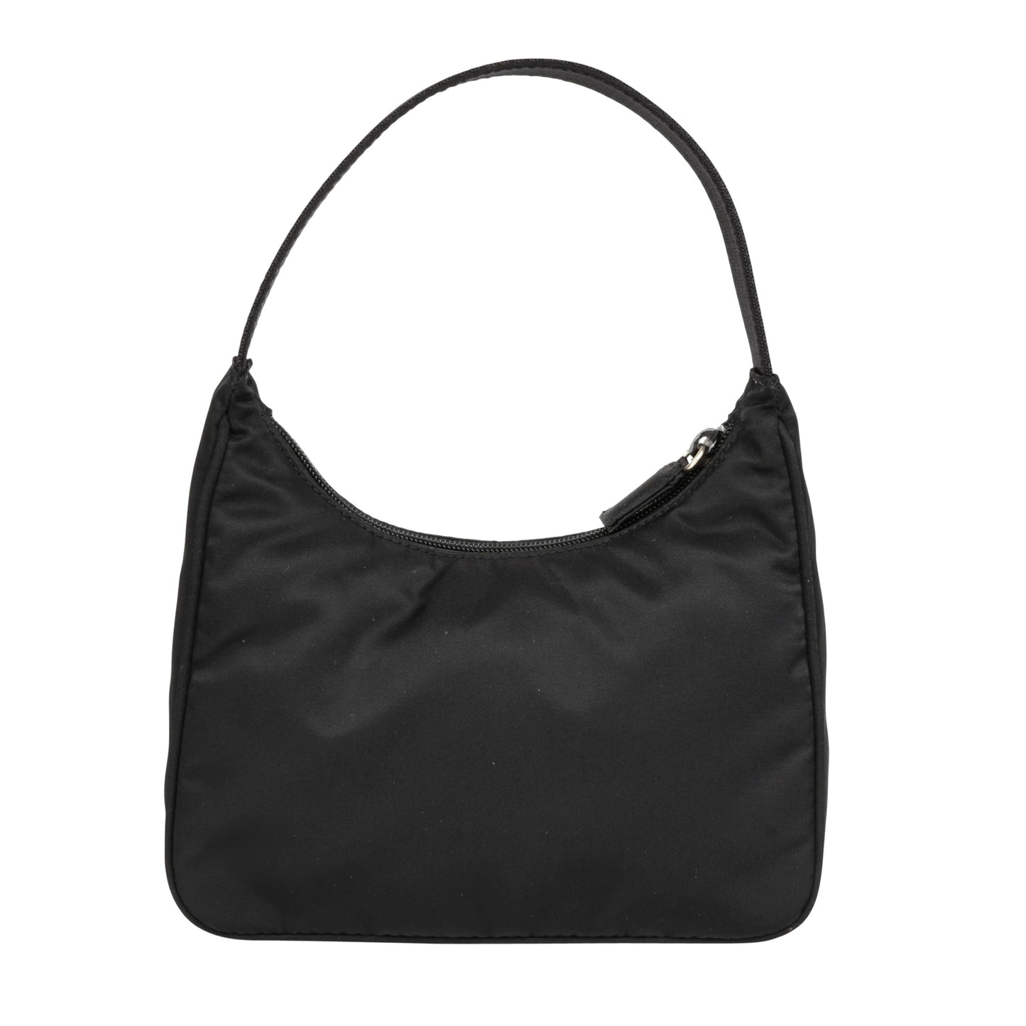 Black Hobo Mini Nylon Handbag