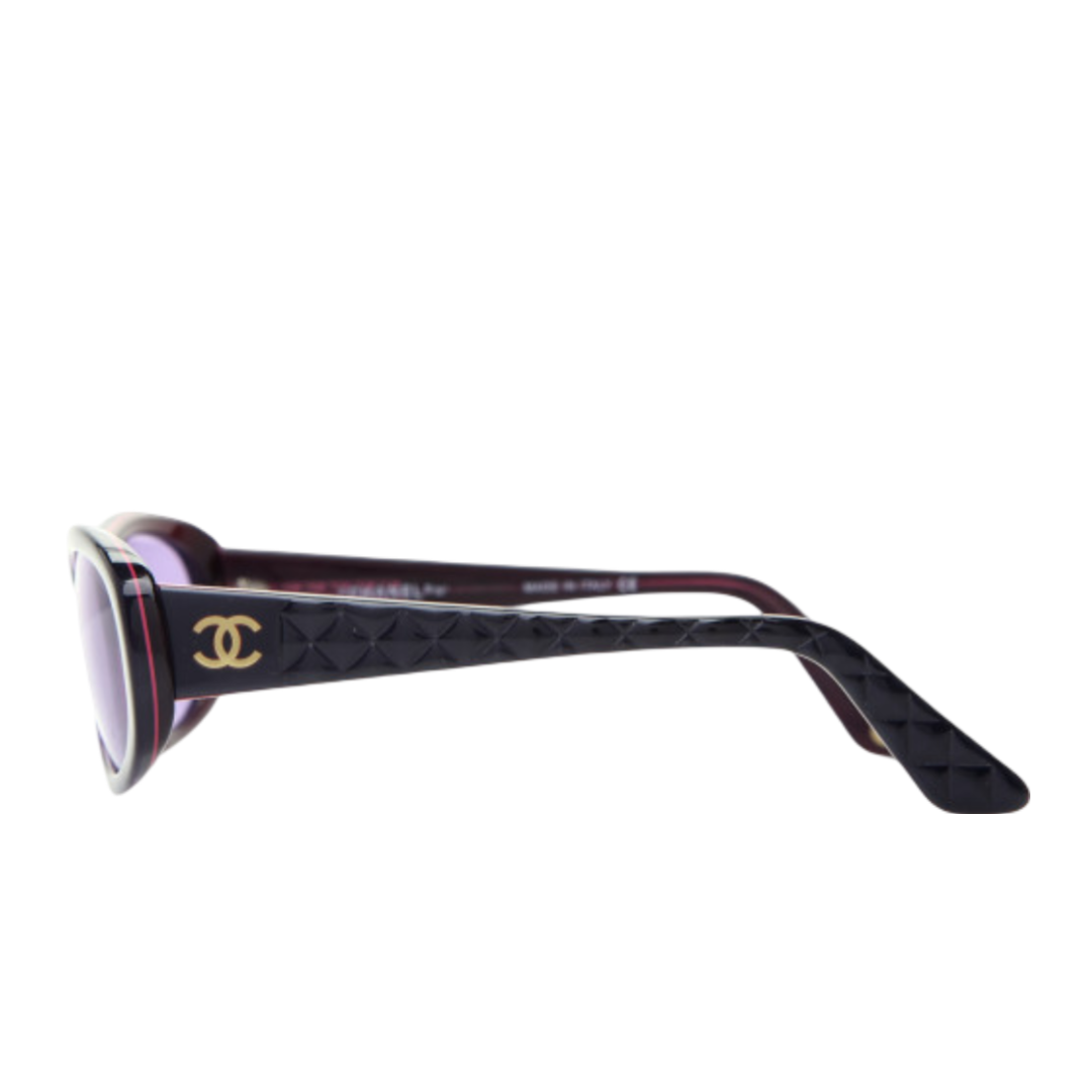 Black Purple Sunglasses