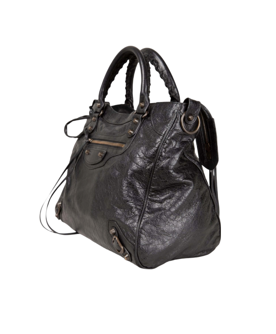 Black Leather Handbag