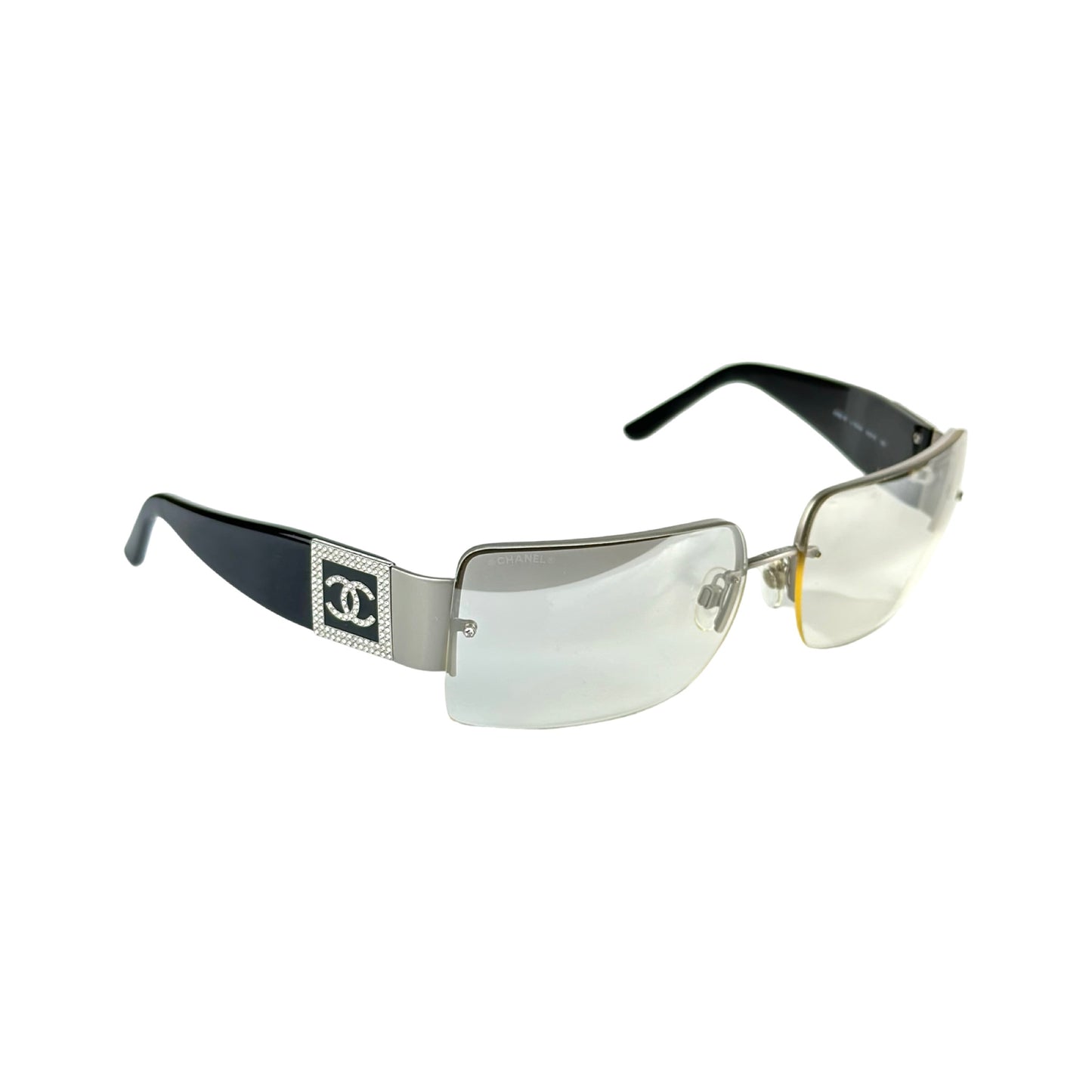 Crystal CC Logo Sunglasses