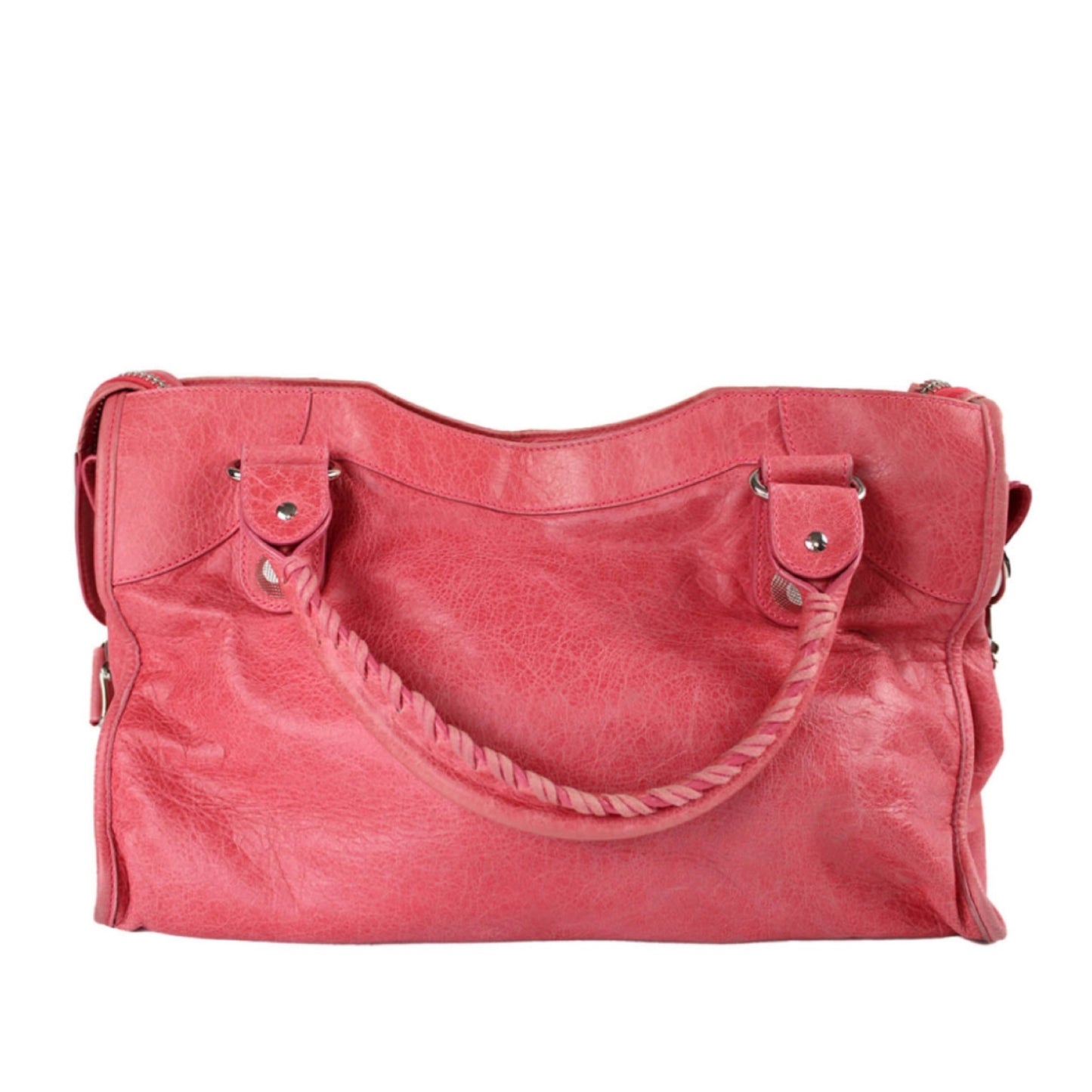 Pink Leather Handbag