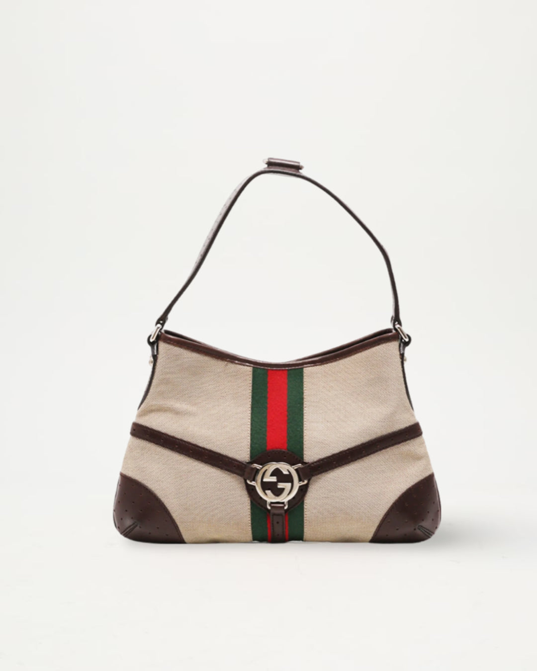 Beige Canvas Handbag