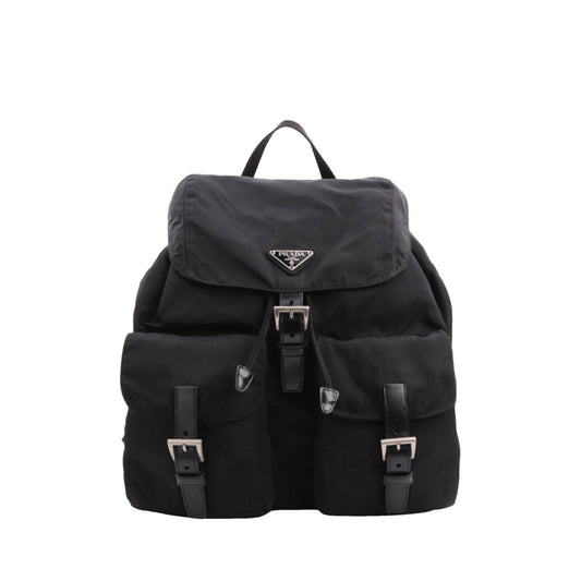 Black Nylon Backpack