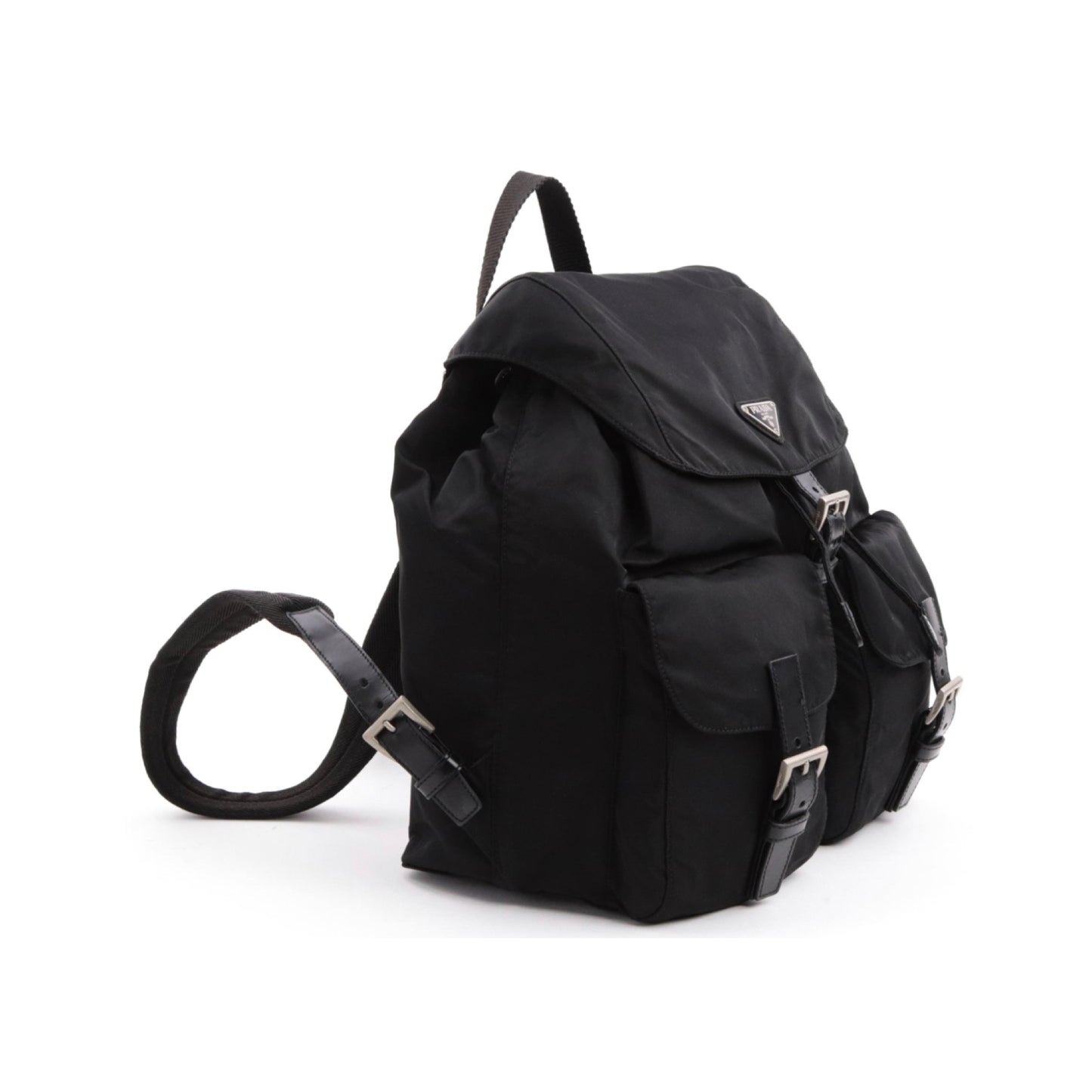 Black Nylon Backpack