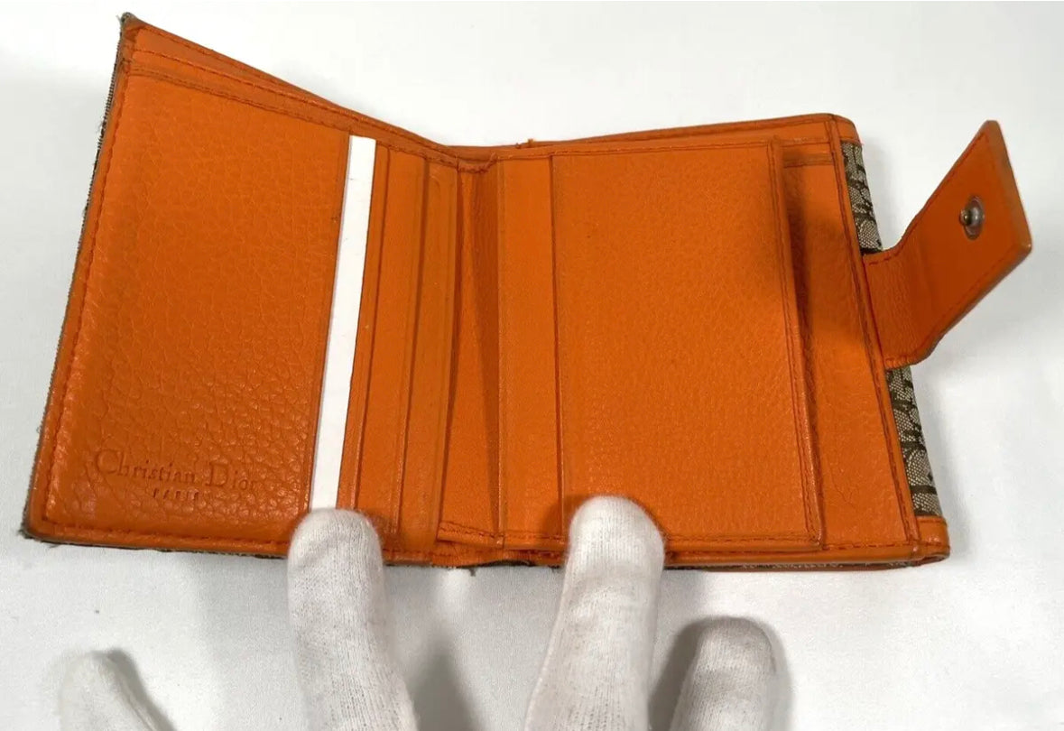 Brown Orange Wallet