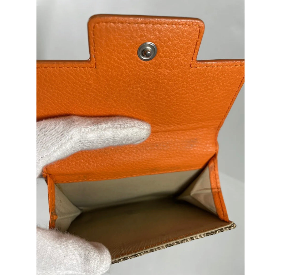 Brown Orange Wallet