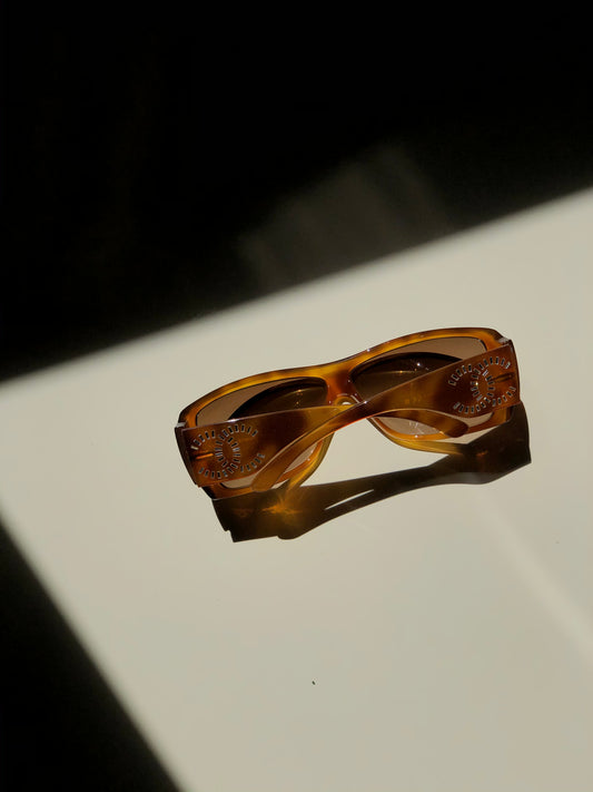 Brown Crystal Sunglasses