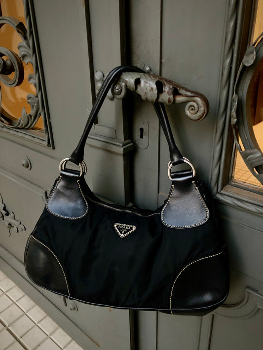 Tessuto Black Handbag