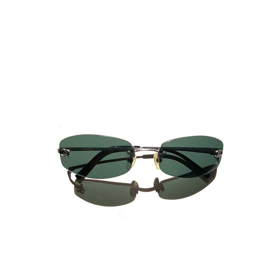 Black Rimless Sunglasses